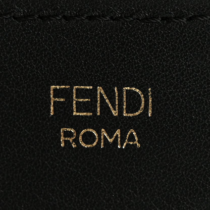 Fendi Jacquard Ribbon Vitello King FF Adjustable Strap You Fango Marrone Black 3 of 8