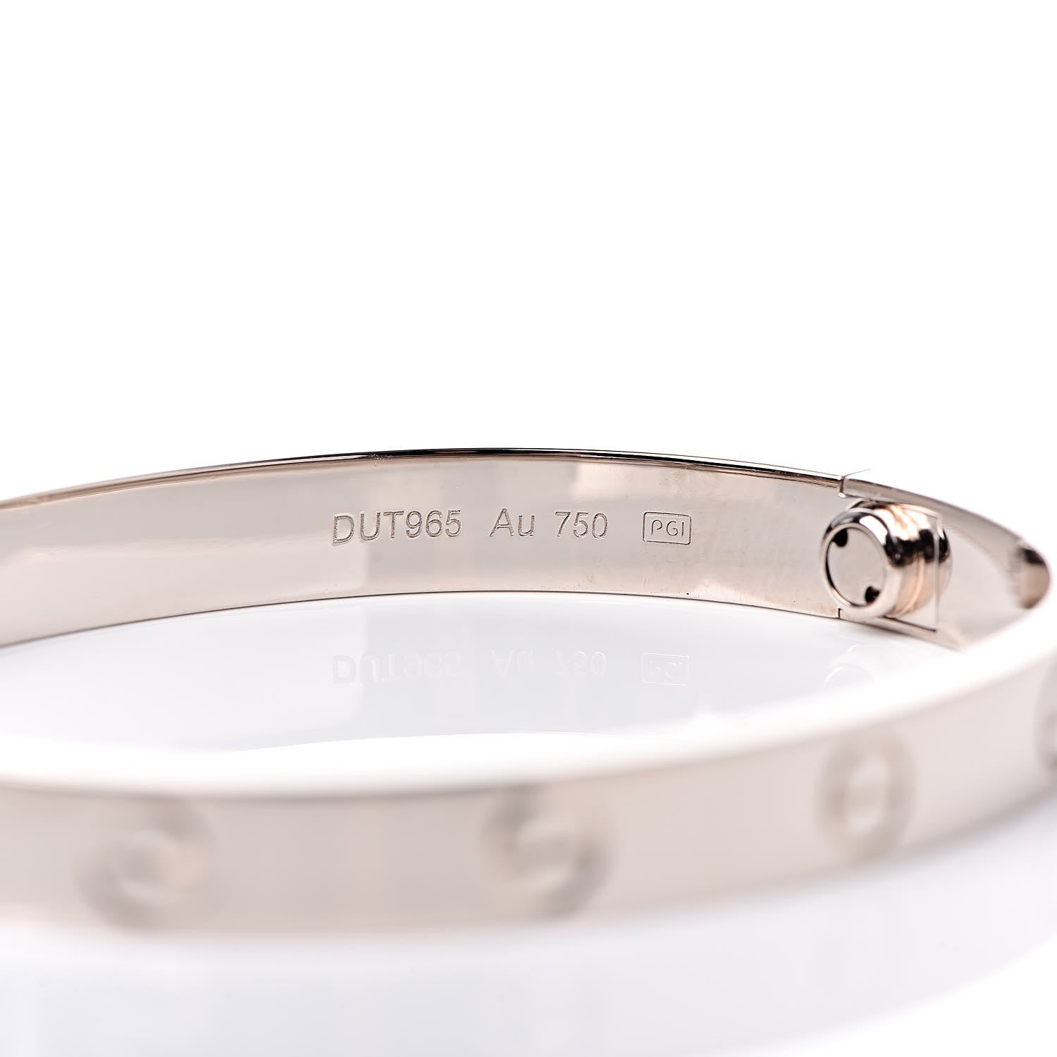 Cartier 18K White Gold LOVE Bracelet 16 5 of 6