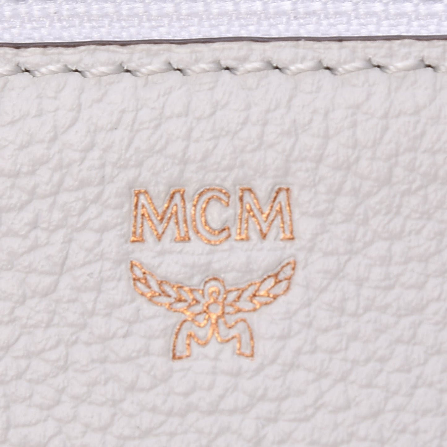 Grained Calfskin Milla Double Crossbody Bag White