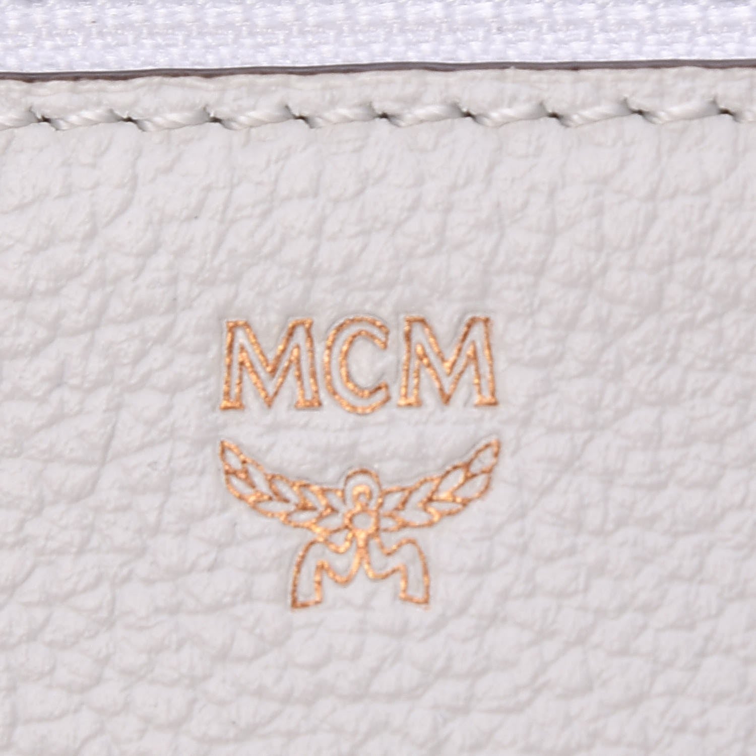 MCM Grained Calfskin Milla Double Crossbody Bag White 7 of 10