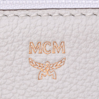 MCM Grained Calfskin Milla Double Crossbody Bag White 7 of 10
