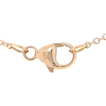 David Yurman 18K Yellow Gold Diamond Initial N Charm Necklace 5 of 6