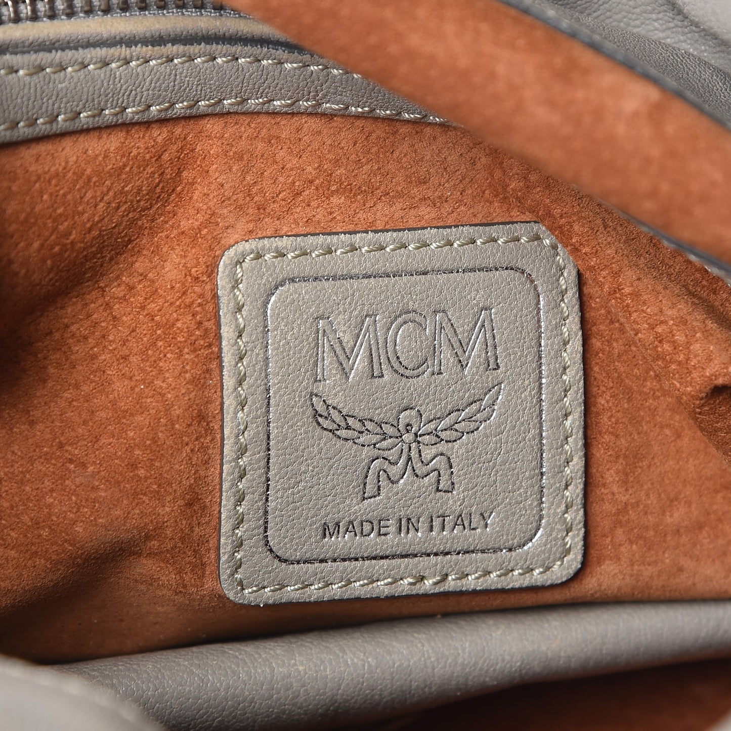 Calfskin Monogram Shoulder Bag Taupe