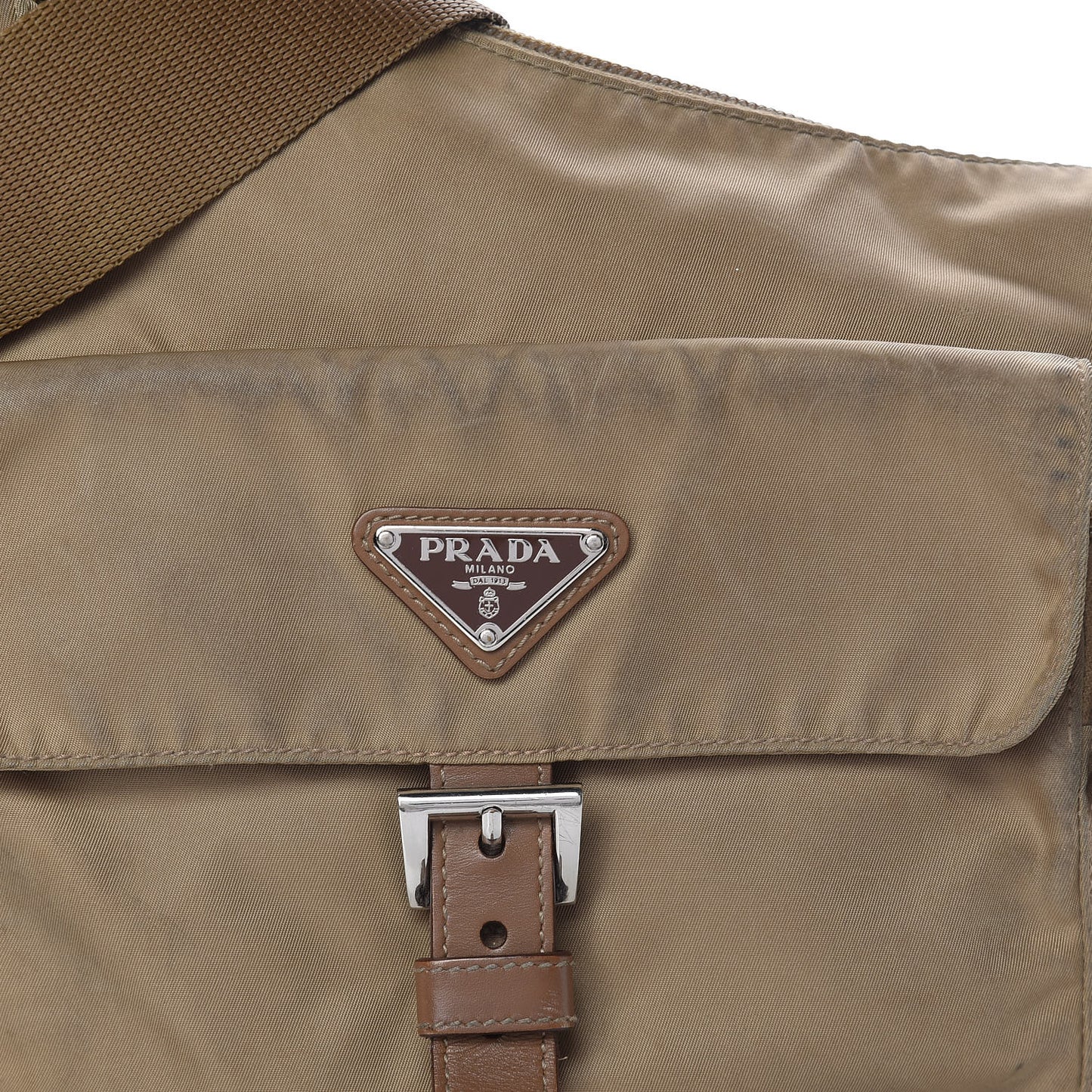 Nylon Vela Sling Messenger Bag Cammello