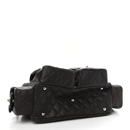 Chanel Calfskin Quilted Large Cambon Multipocket Reporter Brown 4 of 11
