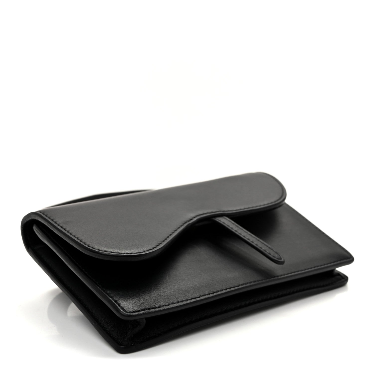 Christian Dior Calfskin Saddle Belt Bag Black 4 of 10