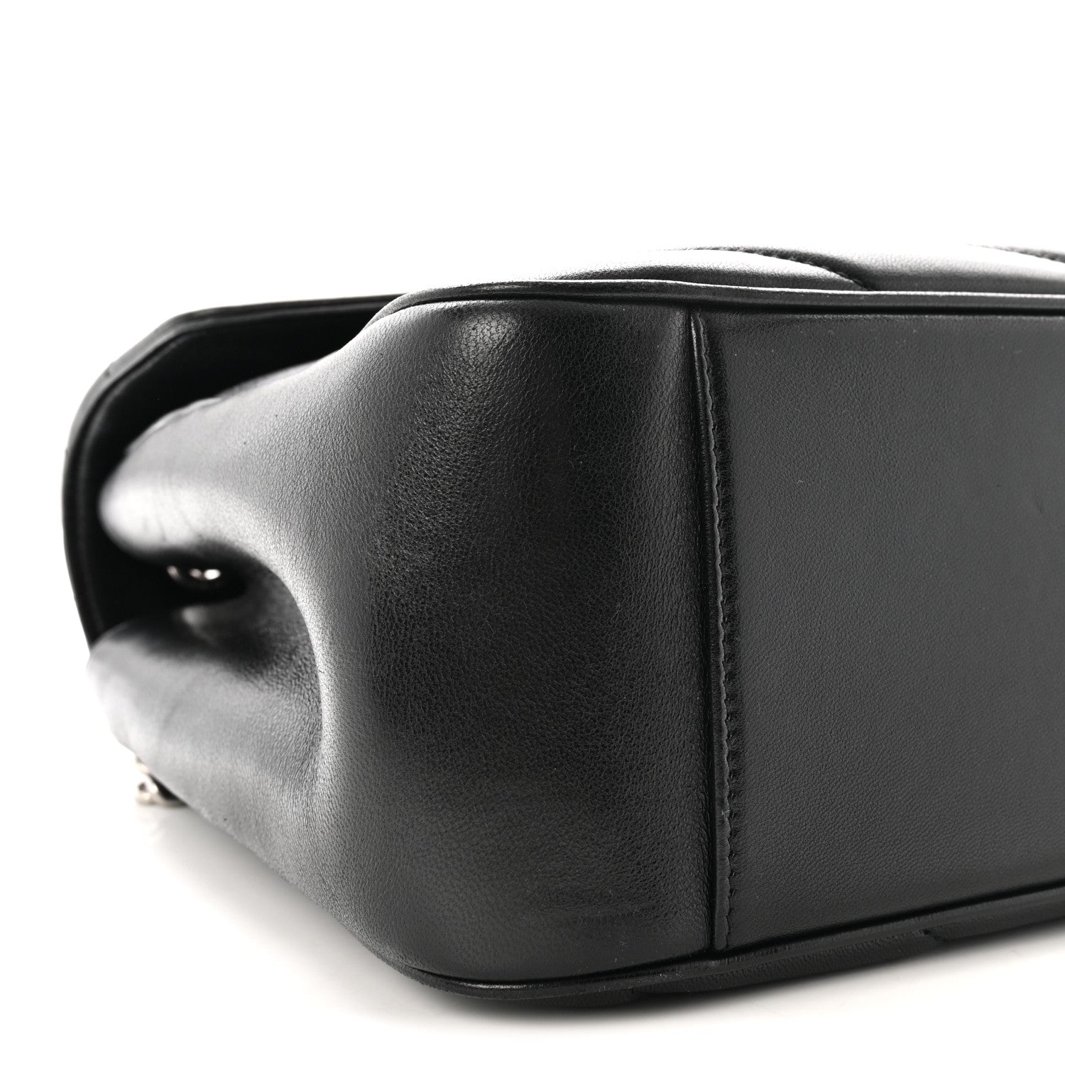 Saint Laurent Lambskin Chevron Quilted Large LouLou Black 8 of 9