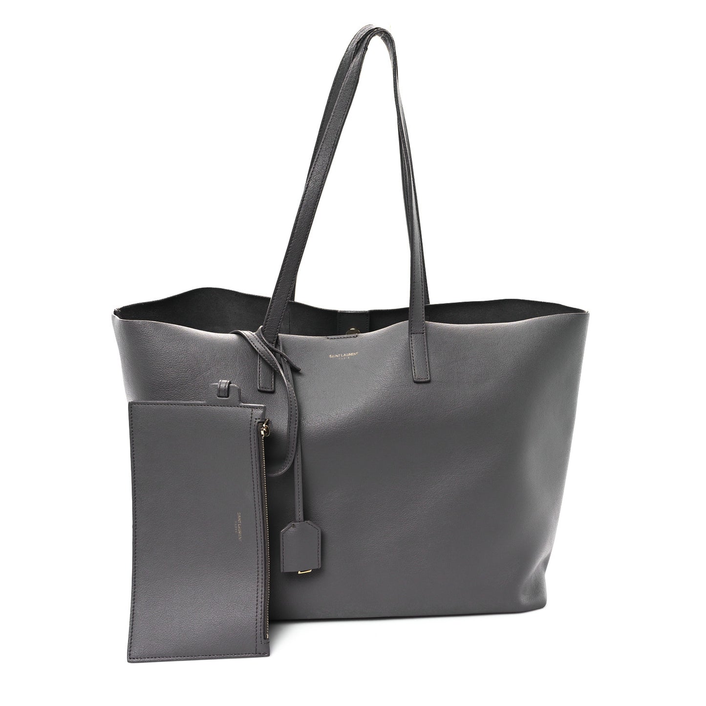 Calfskin Large Shopping Tote Fog