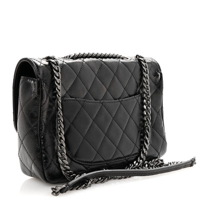 Chanel Shiny Goatskin Quilted Medium Flap Black 3 of 10