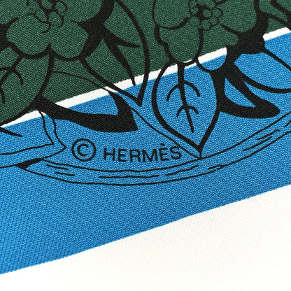Hermes Silk Carre Jungle Love Rainbow Scarf 90 Rose Vert Jaune 4 of 6