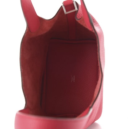 Hermes Taurillon Clemence Picotin Lock 18 PM Rose Extreme 5 of 10