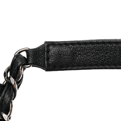 Chanel Calfskin Chevron Quilted XXL Travel Flap Bag Black 13 of 14