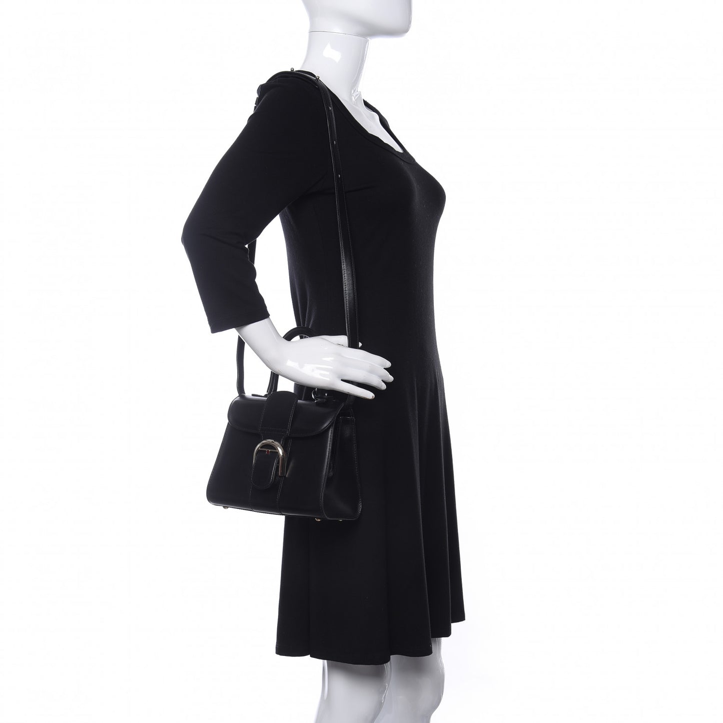 Box Calfskin Mini Brillant Satchel Black