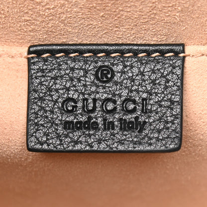 Gucci Calfskin Web Crystal Butterfly Stripe Small Totem Shoulder Bag Black 6 of 9