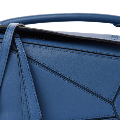Loewe Calfskin Mini Puzzle Bag Blue 10 of 10