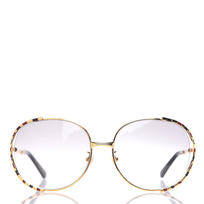 Gucci Metal Round Frame GG0595S Sunglasses Gold 4 of 8
