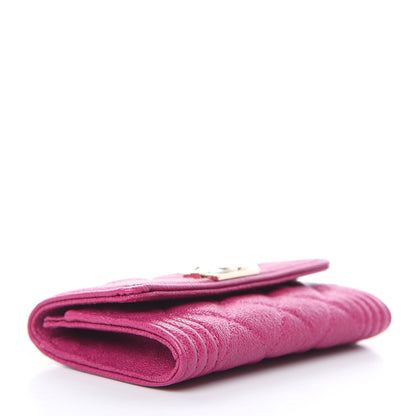 Chanel Caviar Quilted Boy Card Holder Wallet Fuchsia 4 of 9