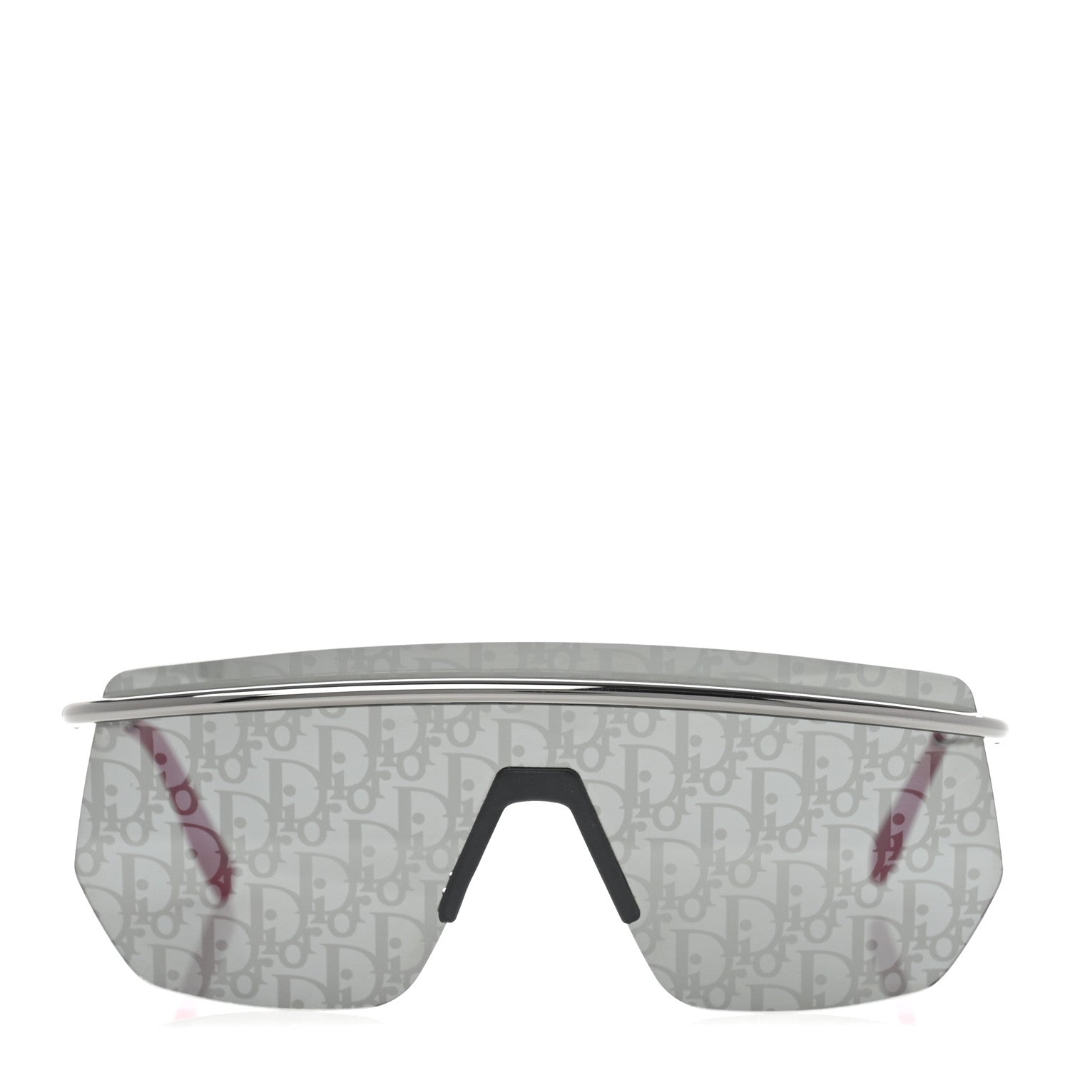 Christian Dior Metal Oblique DiorMotion M1I Mask Sunglasses Grey Pink 2 of 8