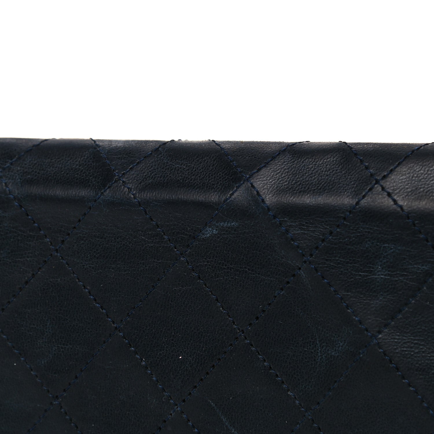 Chanel Lambskin Quilted Medium Single Flap Navy 23 of 25