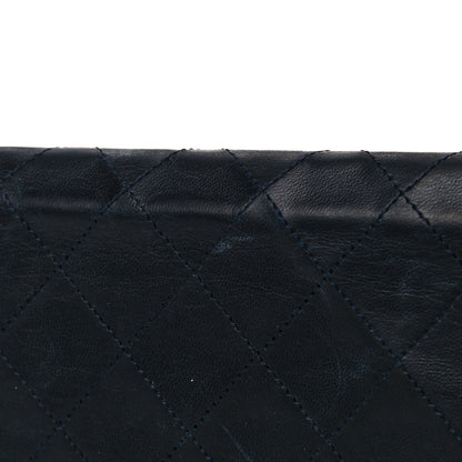 Chanel Lambskin Quilted Medium Single Flap Navy 23 of 25