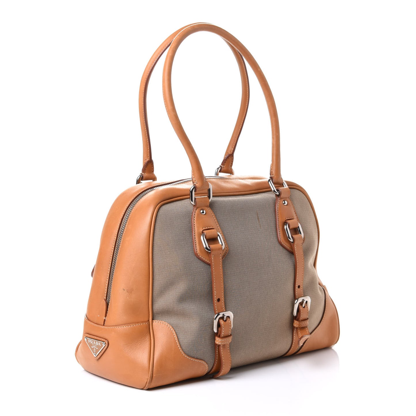 Jacquard Logo Bauletto Corda Cuoio