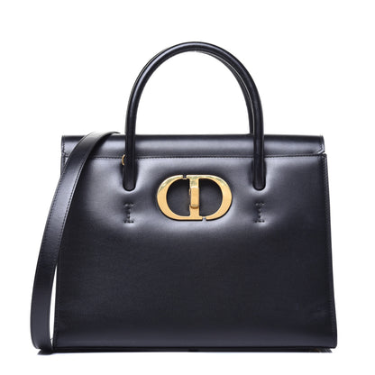 Christian Dior Box Calfskin Large St. Honore Tote Black 1 of 8