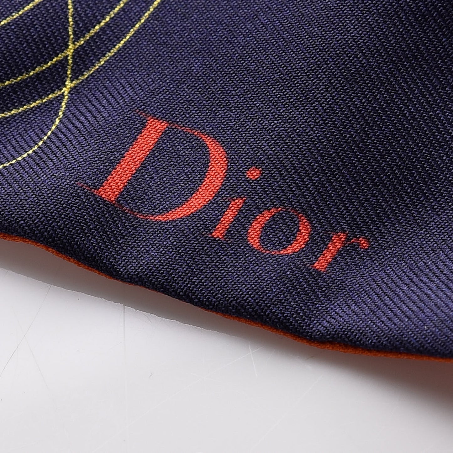 Silk ABCDior A Mitzah Scarf Blue Marine