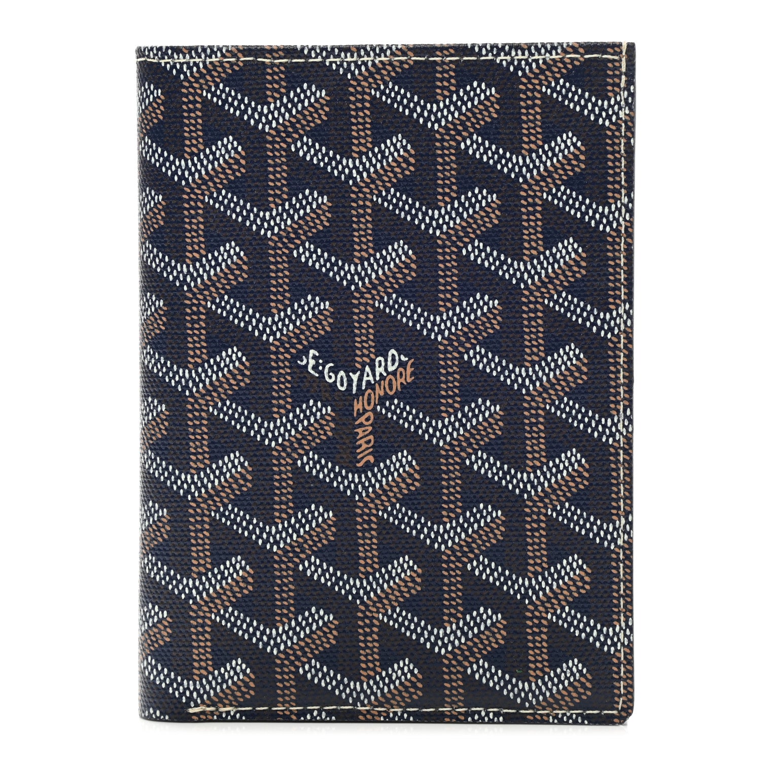 Goyard Goyardine Moliere Wallet Navy 1 of 8