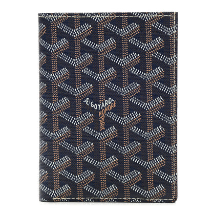 Goyard Goyardine Moliere Wallet Navy 1 of 8
