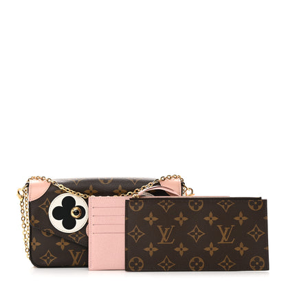 Louis Vuitton Monogram Valentine Dog Pochette Felicie Chain Wallet 1 of 22