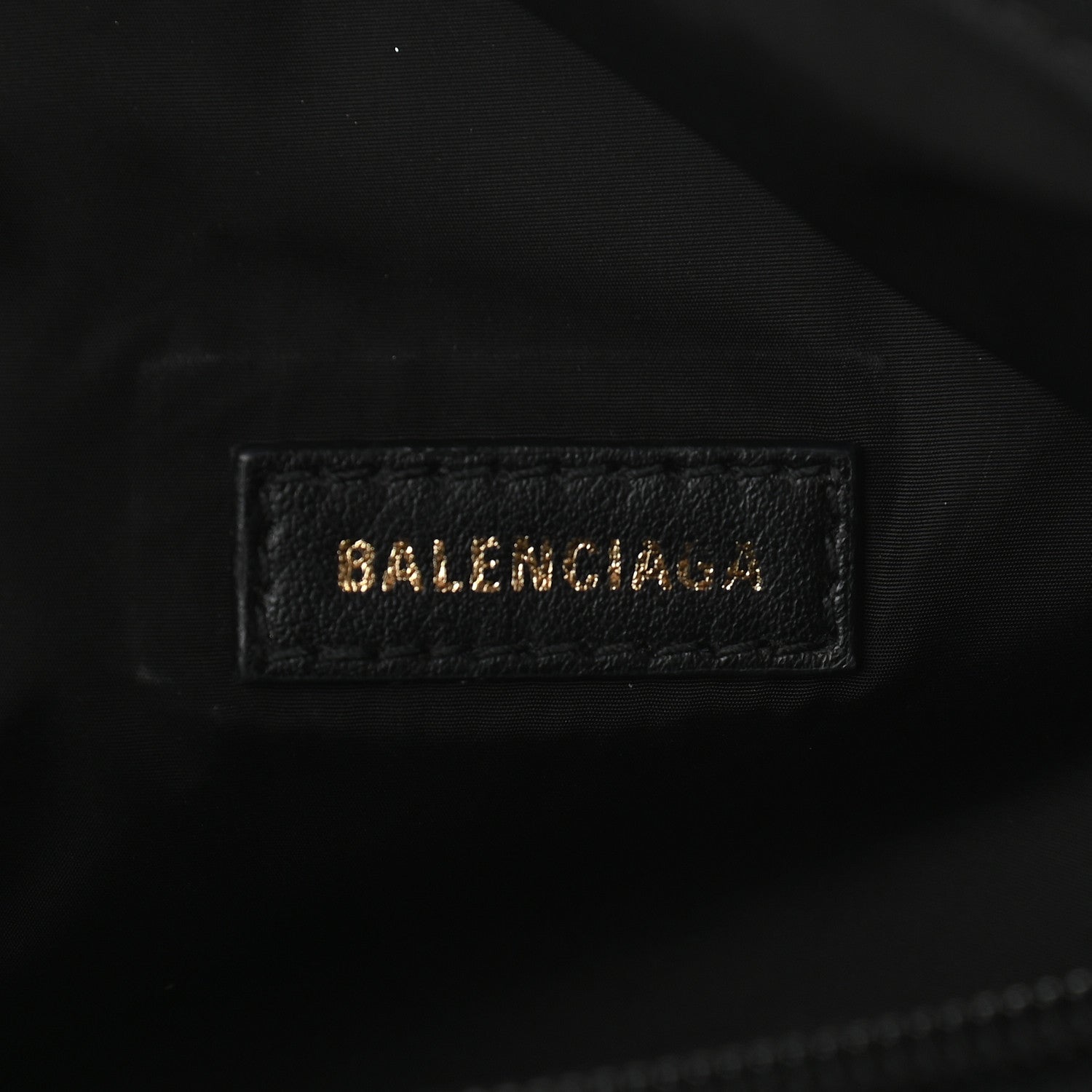 Balenciaga Sport Nylon Logo Embroidered Wheel Belt Bag Black White 5 of 8