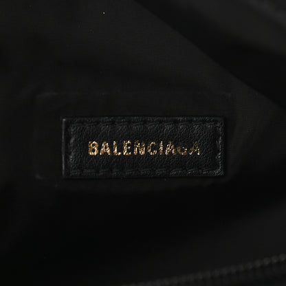 Balenciaga Sport Nylon Logo Embroidered Wheel Belt Bag Black White 5 of 8