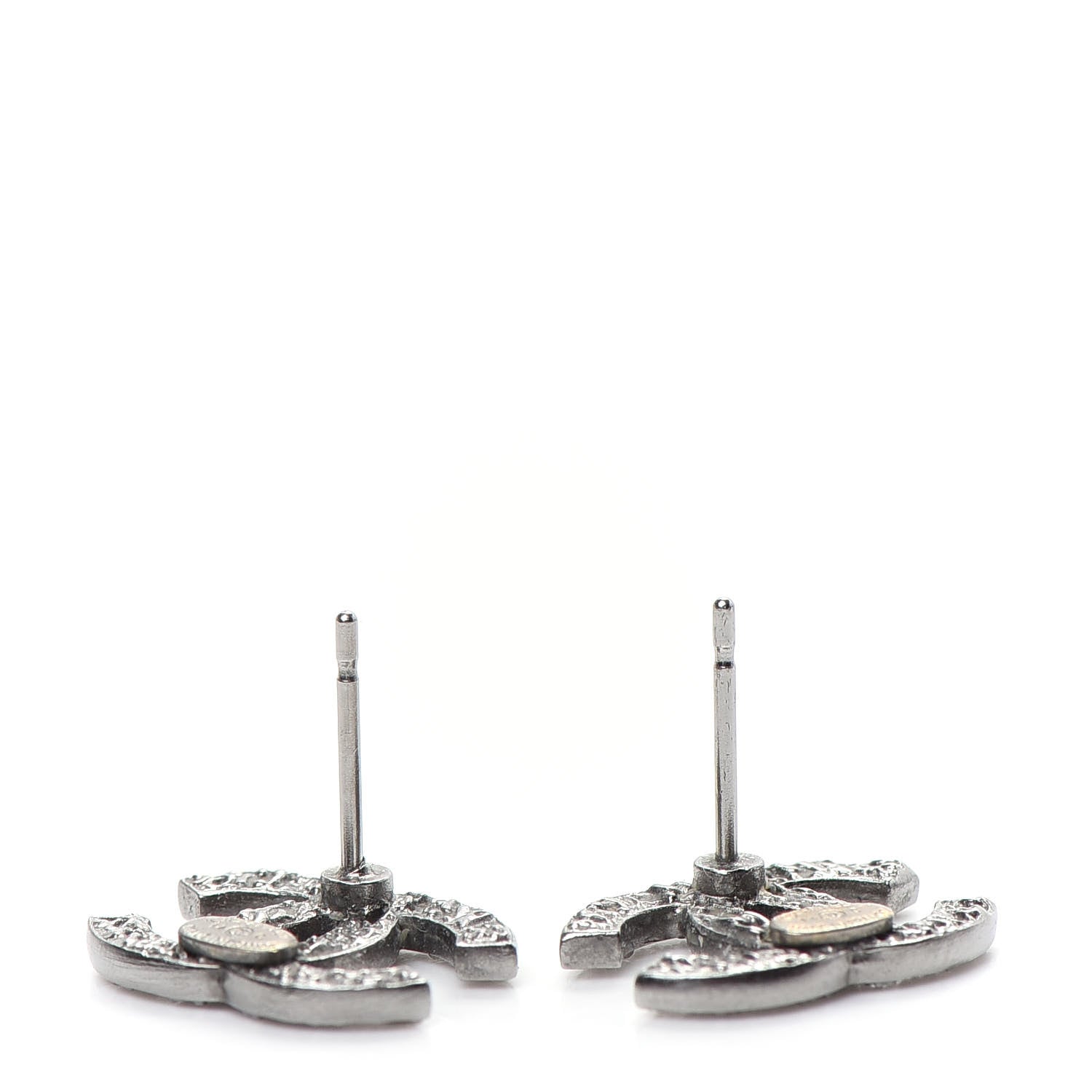 Chanel Ruthenium CC Chain Earrings 3 of 5