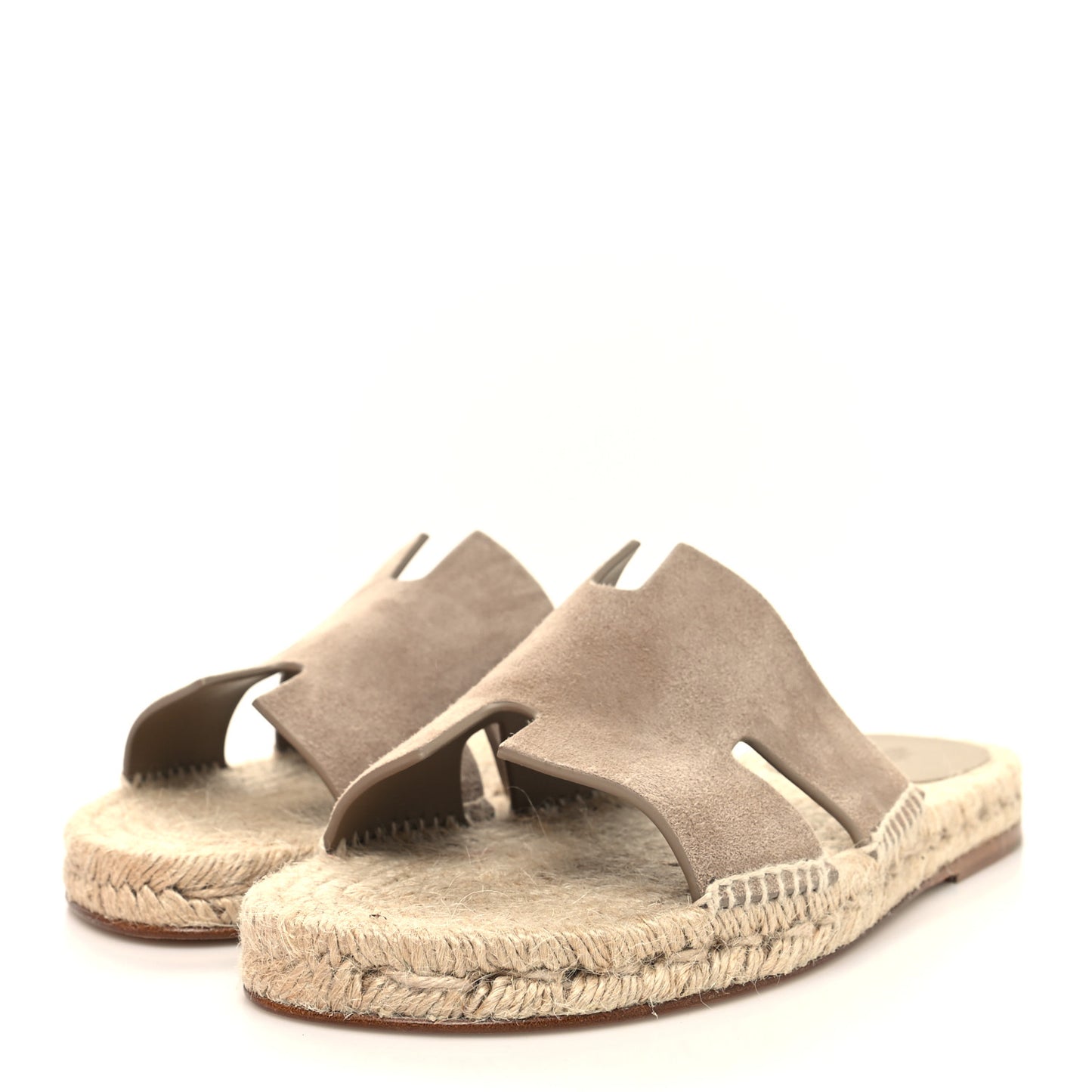 Suede Goatskin Mens Antigua Espadrille Sandals 41 Beige Sable