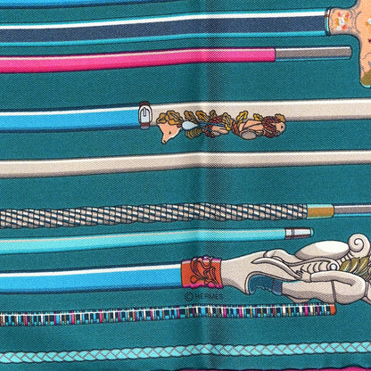 Hermes Silk Les Cannes 90 Scarf 4 of 5