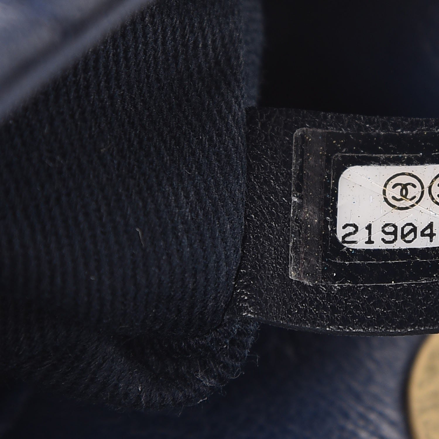 Chanel Calfskin Surpique Chevron Small Flap Navy 7 of 9