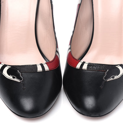 Gucci Malaga Kid Kingsnake Pumps 39.5 Black 15 of 16