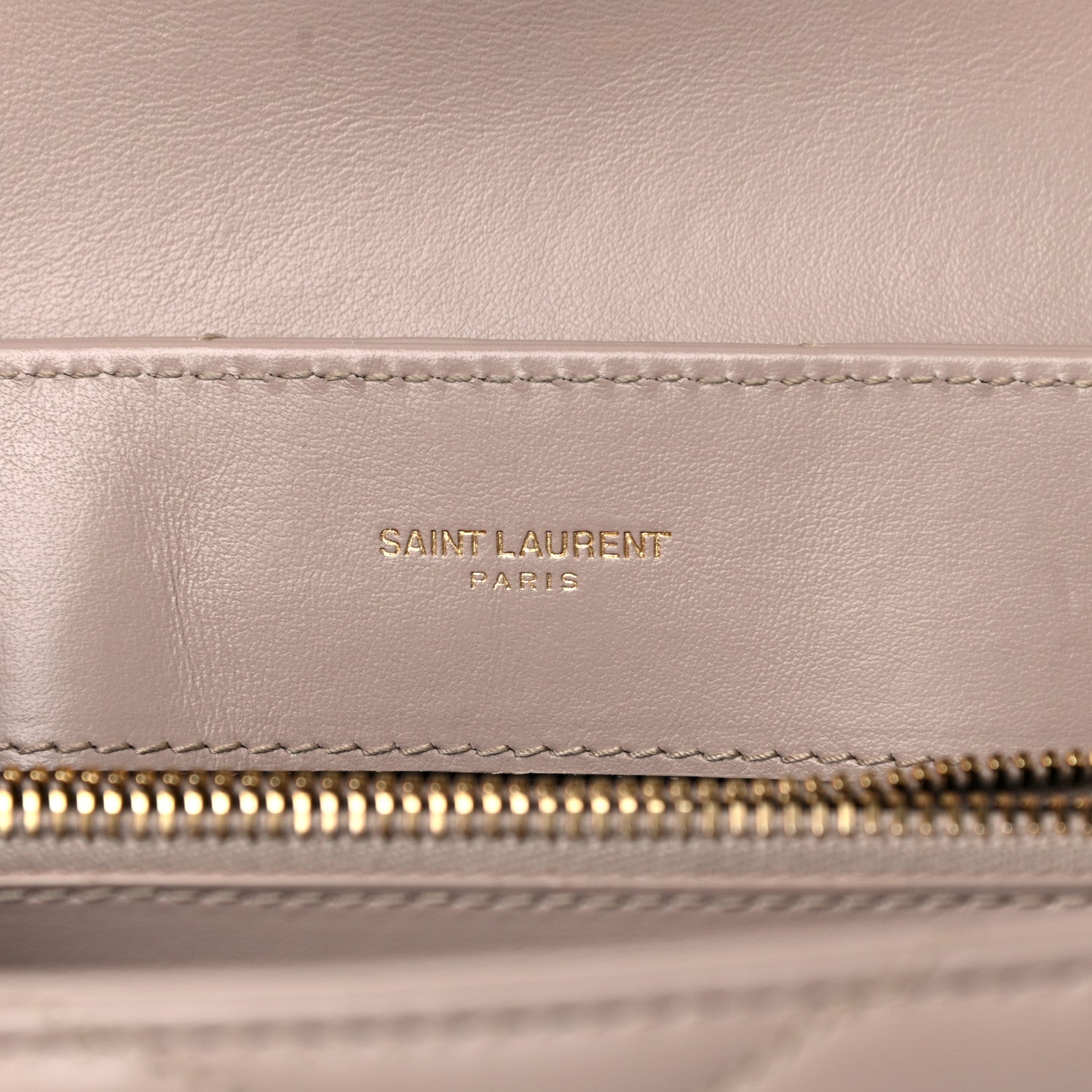 Saint Laurent Calfskin Y Quilted Monogram Small Loulou Chain Satchel Light Natural 5 of 13