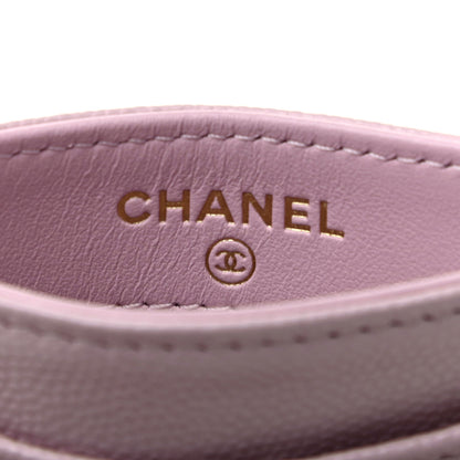 Chanel Caviar Quilted Card Holder Light Pink 6 of 9