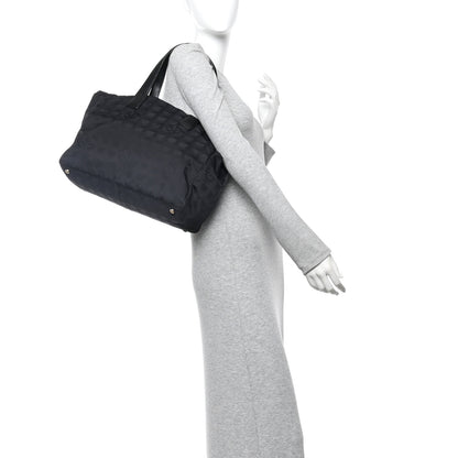 Chanel Nylon Large Travel Tote Black 2 of 10