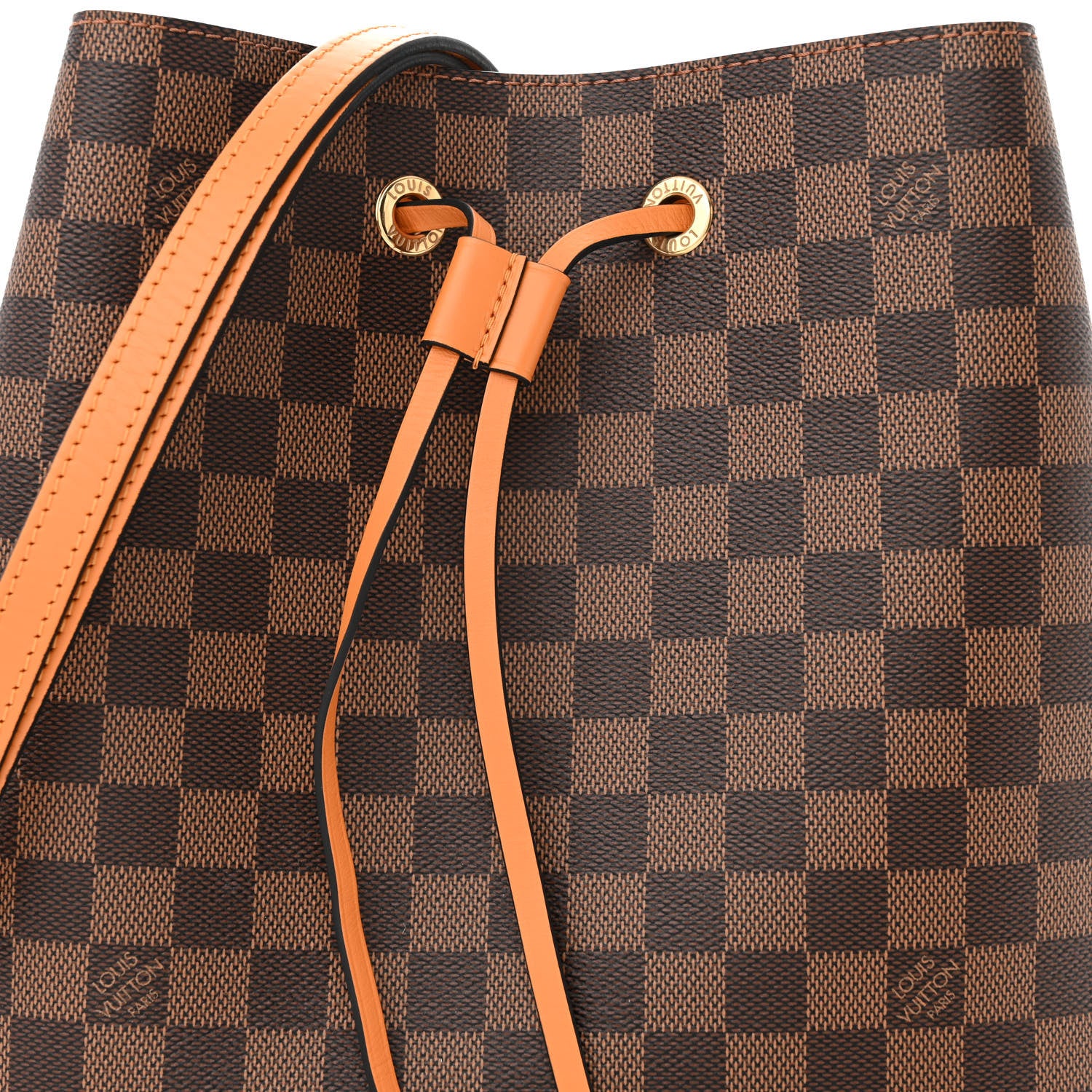 Louis Vuitton Damier Ebene Neonoe MM Safran 8 of 11