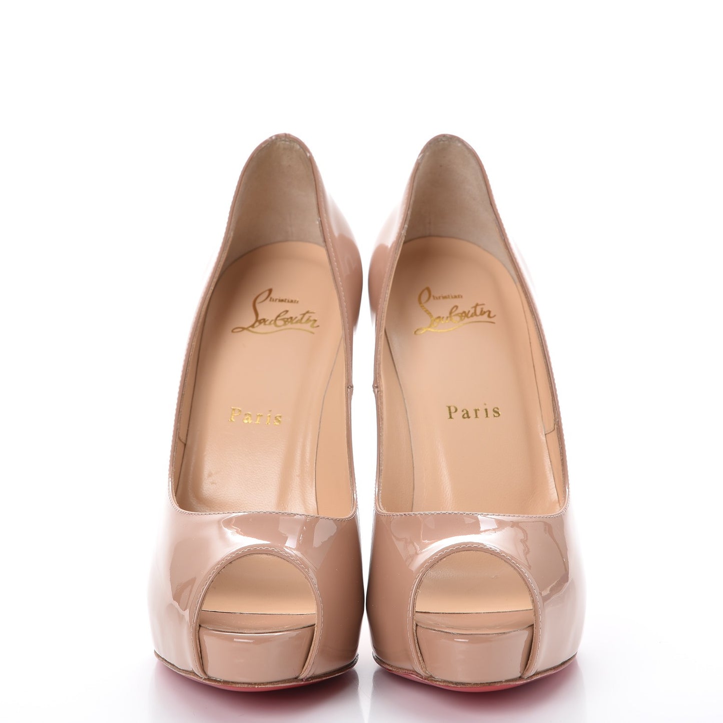 Patent New Very Prive 120 Pumps 38 Nude