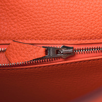 Hermes Togo Kelly Retourne 28 Poppy Orange 10 of 34