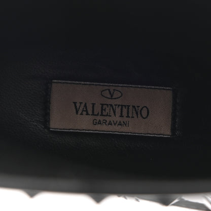 Valentino Garavani Rubber Rockstud Short Rainboots 37 Black 8 of 10