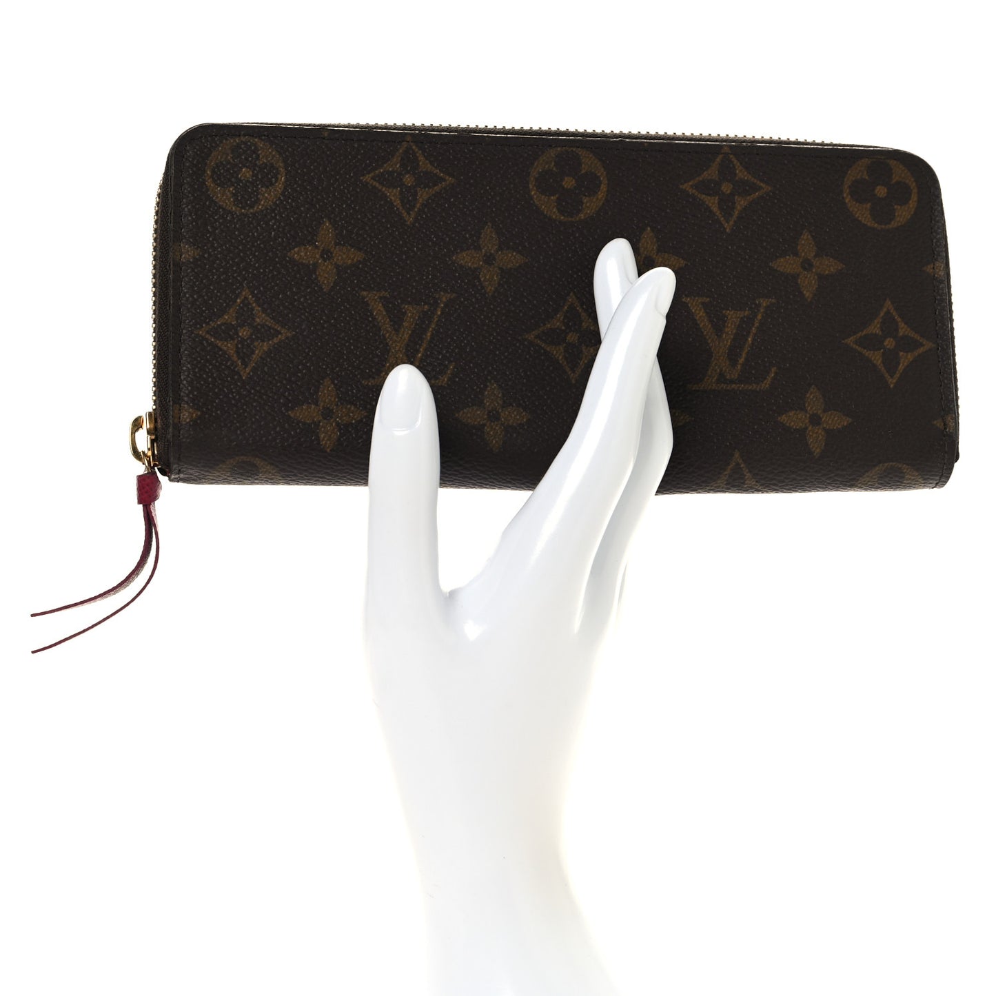 Monogram Clemence Wallet Fuchsia