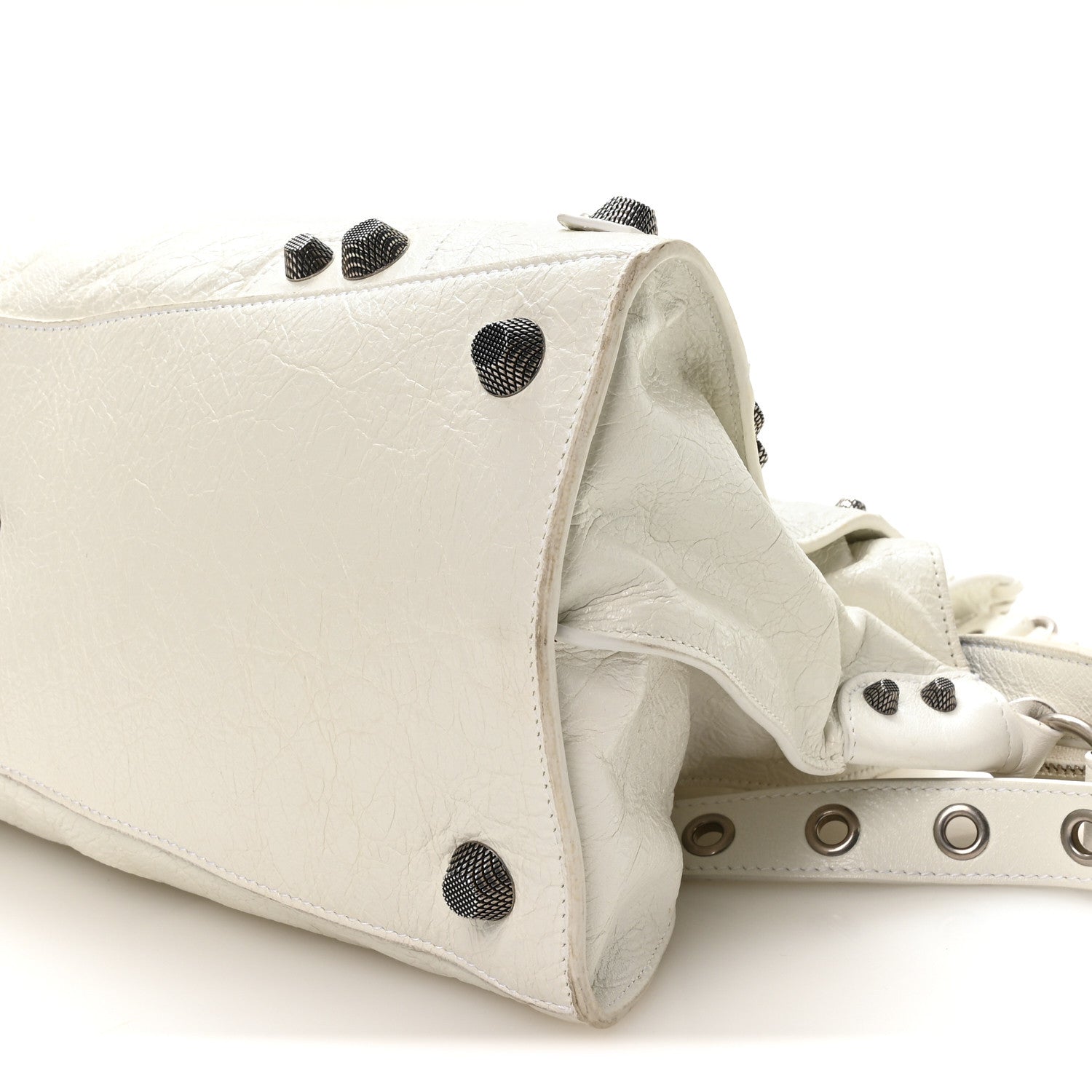 Balenciaga Agneau Arena Neo Cagole City Handbag Optic White 10 of 10