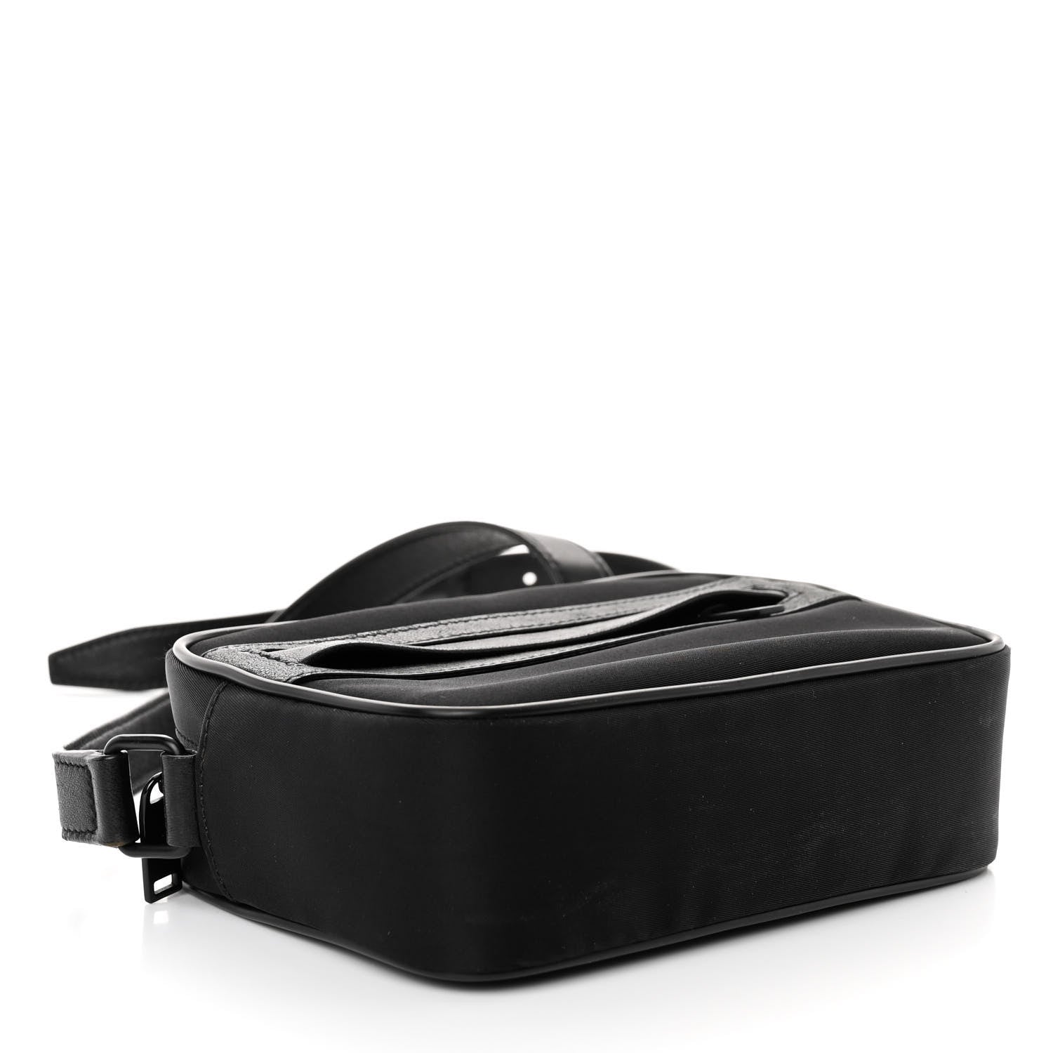 Saint Laurent Lambskin Nylon Small Camp Camera Bag Black 4 of 9