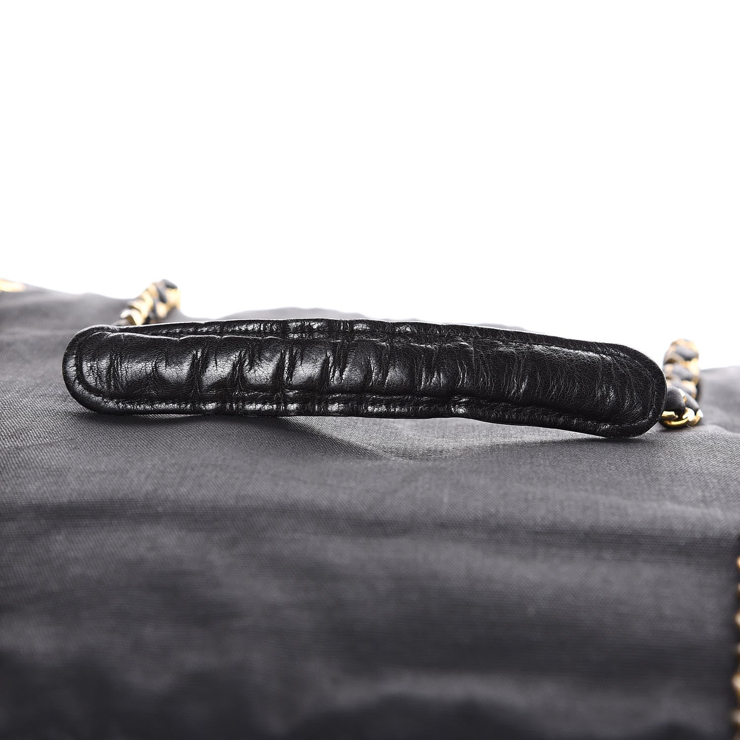 Chanel Canvas Calfskin Shopping Tote Black 12 of 15