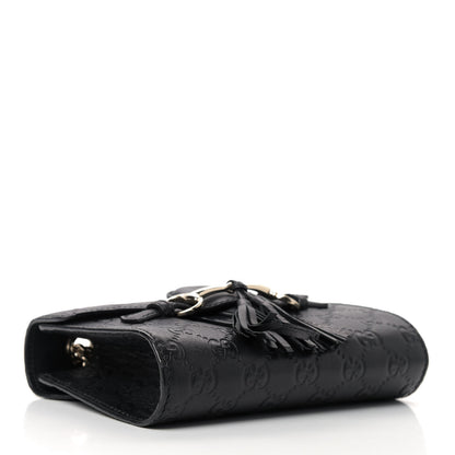 Gucci Guccissima Mini Emily Shoulder Bag Black 4 of 9