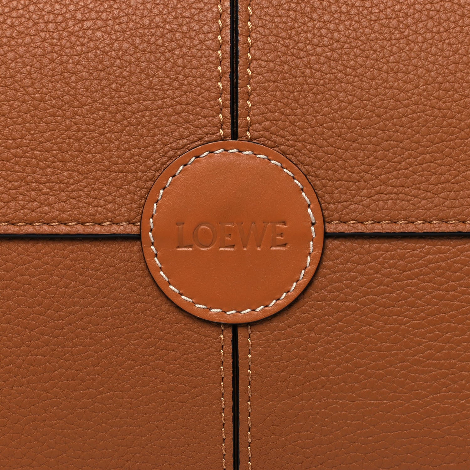 Loewe Grained Calfskin Cushion Tote Tan 10 of 10